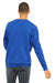 Bella + Canvas BC3945/3945 Mens Fleece Crewneck Sweatshirt True Royal Blue Model Back