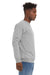 Bella + Canvas BC3945/3945 Mens Fleece Crewneck Sweatshirt Heather Grey Model Side