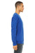 Bella + Canvas BC3945/3945 Mens Fleece Crewneck Sweatshirt True Royal Blue Model Side