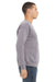Bella + Canvas BC3945/3945 Mens Fleece Crewneck Sweatshirt Storm Grey Model Side
