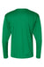 C2 Sport 5104 Mens Performance Moisture Wicking Long Sleeve Crewneck T-Shirt Kelly Green Flat Back