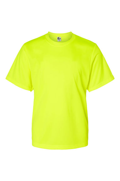 C2 Sport 5200 Youth Performance Moisture Wicking Short Sleeve Crewneck T-Shirt Safety Yellow Flat Front