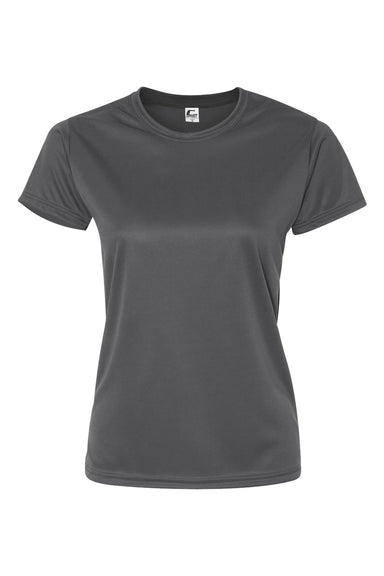C2 Sport 5600 Womens Performance Moisture Wicking Short Sleeve Crewneck T-Shirt Graphite Grey Flat Front