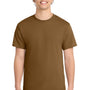 Port & Company Mens Core Short Sleeve Crewneck T-Shirt - Duck Brown
