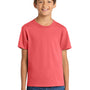 Port & Company Youth Core Short Sleeve Crewneck T-Shirt - Coral