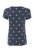 Alternative 1940 Womens Ideal Short Sleeve Crewneck T-Shirt Stars Flat Back