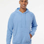 Independent Trading Co. Mens Special Blend Raglan Hooded Sweatshirt Hoodie - Pacific Blue - NEW