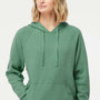 Independent Trading Company Mens Special Blend Raglan Hooded Sweatshirt Hoodie w/ Pouch Pocket - Sea Green - Closeout