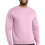 Port & Company Mens Core Pill Resistant Fleece Crewneck Sweatshirt - Cherry Blossom Pink