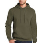 Port & Company Mens Core Pill Resistant Fleece Hooded Sweatshirt Hoodie w/ Pouch Pocket - Olive Drab Green