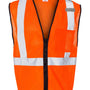 Kishigo Unisex Single Pocket Zipper Mesh Class 2 Vest - Orange