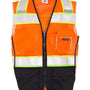 Kishigo Unisex Premium Black Series Black Bottom Class 2 Vest - Orange