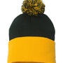 Sportsman Hats Unisex Pom-Pom Cuffed Beanie - Forest Green/Gold