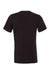 Bella + Canvas BC3001/3001C Mens Jersey Short Sleeve Crewneck T-Shirt Vintage Black Flat Back