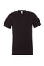 Bella + Canvas BC3001/3001C Mens Jersey Short Sleeve Crewneck T-Shirt Vintage Black Flat Front
