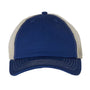 Sportsman Mens Contrast Stitch Mesh Back Adjustable Hat - Royal Blue/Stone - NEW