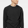 Independent Trading Company Mens Special Blend Crewneck Raglan Sweatshirt - Black