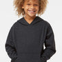Independent Trading Company Youth Hooded Sweatshirt Hoodie w/ Pouch Pocket - Heather Charcoal Grey