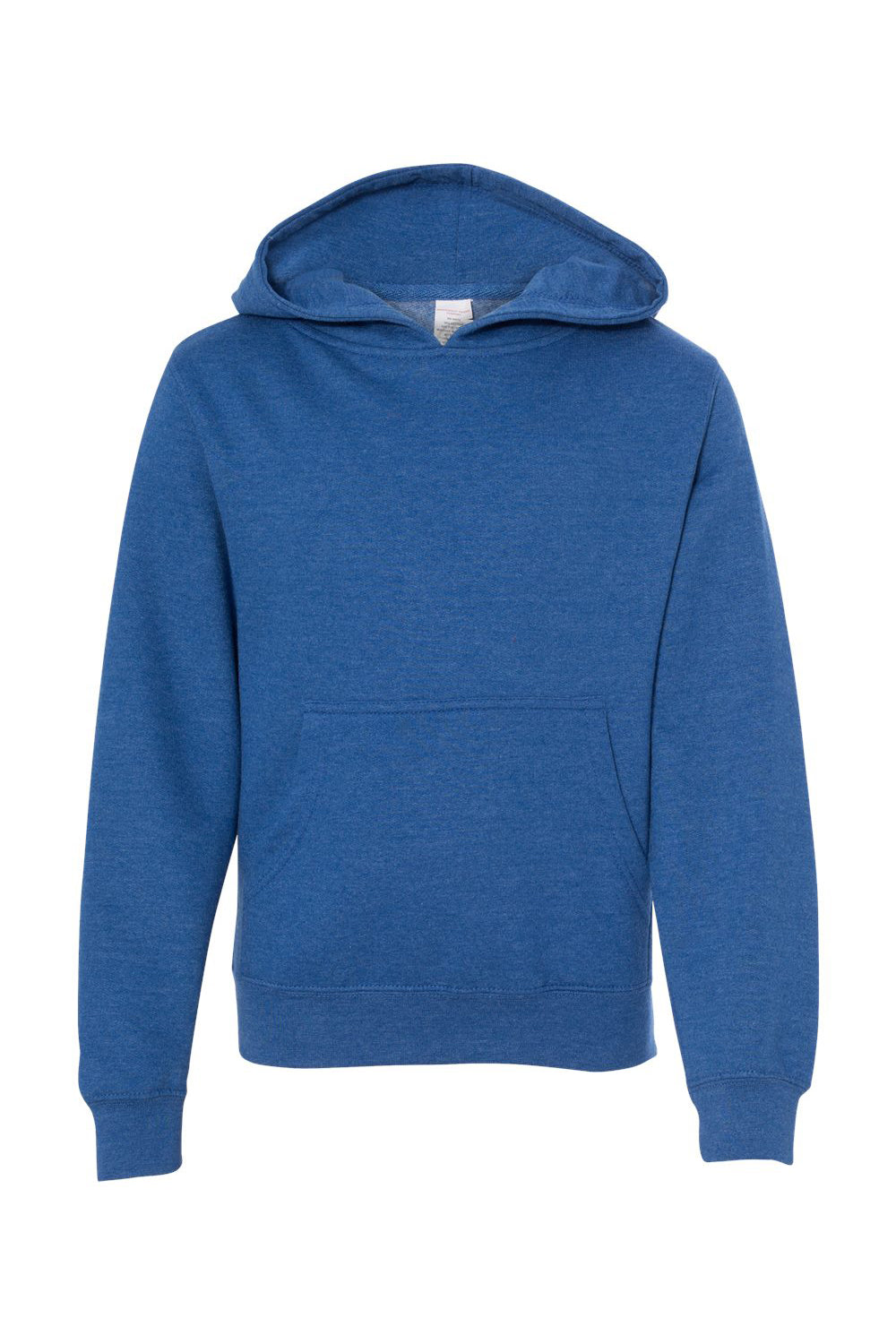 Independent Trading Co. SS4001Y Youth Hooded Sweatshirt Hoodie Heather Royal Blue Flat Front