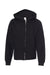 Independent Trading Co. SS4001YZ Youth Full Zip Hooded Sweatshirt Hoodie Black Flat Front