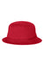 Sportsman 2050 Mens Bucket Hat Red Flat Front