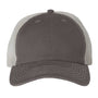 Sportsman Mens Contrast Stitch Mesh Back Adjustable Hat - Charcoal Grey/Stone - NEW