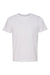 Bayside 5000 Mens USA Made Short Sleeve Crewneck T-Shirt White Flat Front