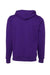 Bella + Canvas BC3719/3719 Mens Sponge Fleece Hooded Sweatshirt Hoodie Team Purple Flat Back