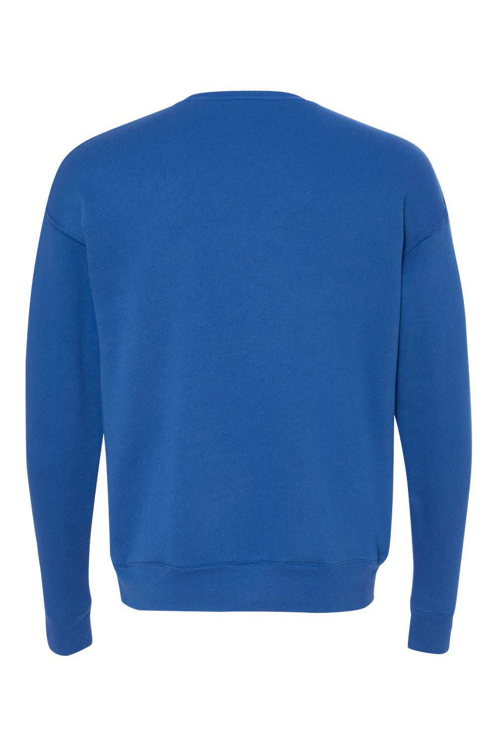 Bella + Canvas BC3945/3945 Mens Fleece Crewneck Sweatshirt True Royal Blue Flat Back