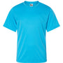 C2 Sport Youth Performance Moisture Wicking Short Sleeve Crewneck T-Shirt - Electric Blue