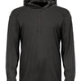 Badger Mens B-Core Moisture Wicking Long Sleeve Hooded T-Shirt Hoodie - Black