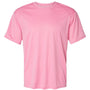Badger Mens B-Core Moisture Wicking Short Sleeve Crewneck T-Shirt - Pink
