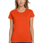 Gildan Womens Short Sleeve Crewneck T-Shirt - Orange