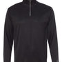 Badger Mens B-Core Moisture Wicking 1/4 Zip Sweatshirt - Black/Graphite Grey