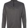 Badger Mens B-Core Moisture Wicking 1/4 Zip Sweatshirt - Graphite Grey/Black