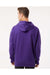 Independent Trading Co. SS4500 Mens Hooded Sweatshirt Hoodie Purple Model Back