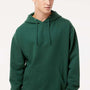 Independent Trading Company Mens Hooded Sweatshirt Hoodie w/ Pouch Pocket - Forest Green