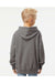 Independent Trading Co. PRM15YSB Youth Special Blend Raglan Hooded Sweatshirt Hoodie Nickel Grey Model Back