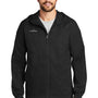 Eddie Bauer Mens Packable Wind Resistant Full Zip Hooded Jacket - Black