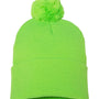 Sportsman Hats Unisex Pom-Pom Cuffed Beanie - Neon Green