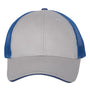 Valucap Mens Sandwich Bill Adjustable Trucker Hat - Grey/Royal Blue - NEW