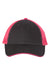Valucap S102 Mens Sandwich Trucker Hat Charcoal Grey/Neon Pink Flat Front