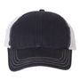Richardson Hats Mens Garment Washed Snapback Trucker Hat - Navy Blue/White