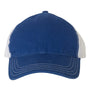 Richardson Mens Garment Washed Snapback Trucker Hat - Royal Blue/White - NEW