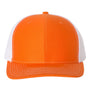 Richardson Mens Snapback Trucker Hat - Orange/White - NEW