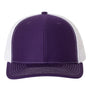 Richardson Mens Snapback Trucker Hat - Purple/White - NEW