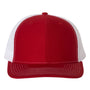 Richardson Mens Snapback Trucker Hat - Red/White - NEW