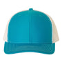 Richardson Mens Snapback Trucker Hat - Cyan Blue/White - NEW