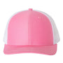 Richardson Mens Snapback Trucker Hat - Hot Pink/White - NEW
