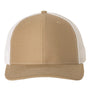 Richardson Mens Snapback Trucker Hat - Khaki/White - NEW